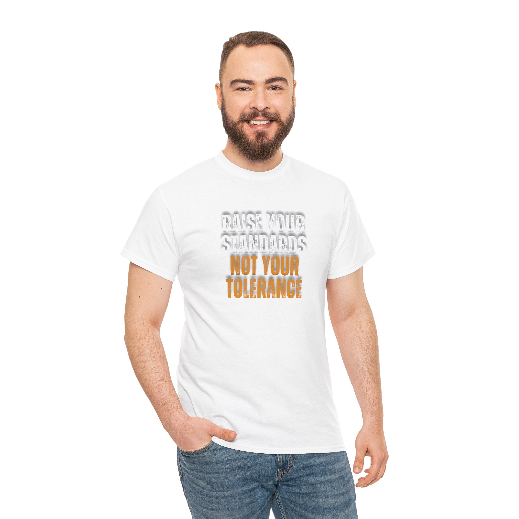 INSPIRED RAISE YOUR STANDARDS UNISEX Heavy Cotton Tee