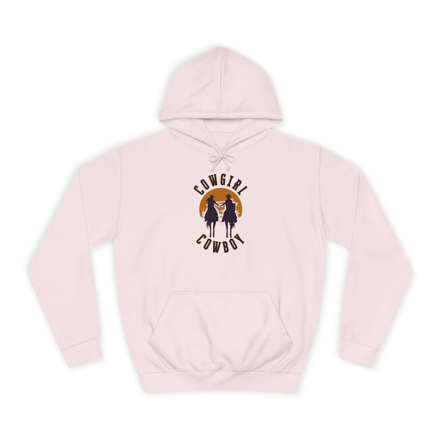 COWBOY AND COWGIRL UNISEX College Hoodie
