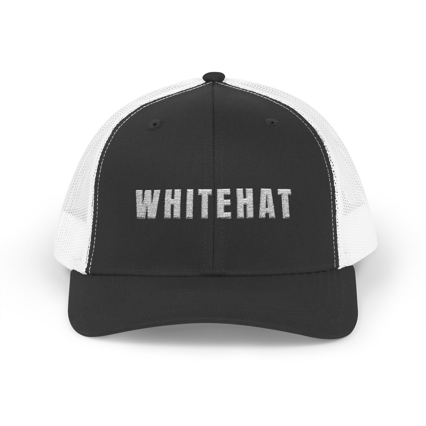 INSPIRED WHITEHAT Trucker Cap  Embroidered Mesh Snapback