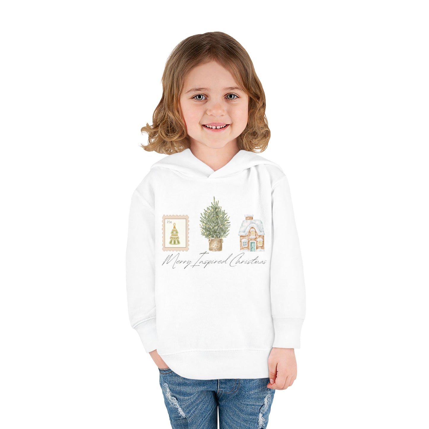 INSPIRED Toddler Hoodie - Merry Christmas PC