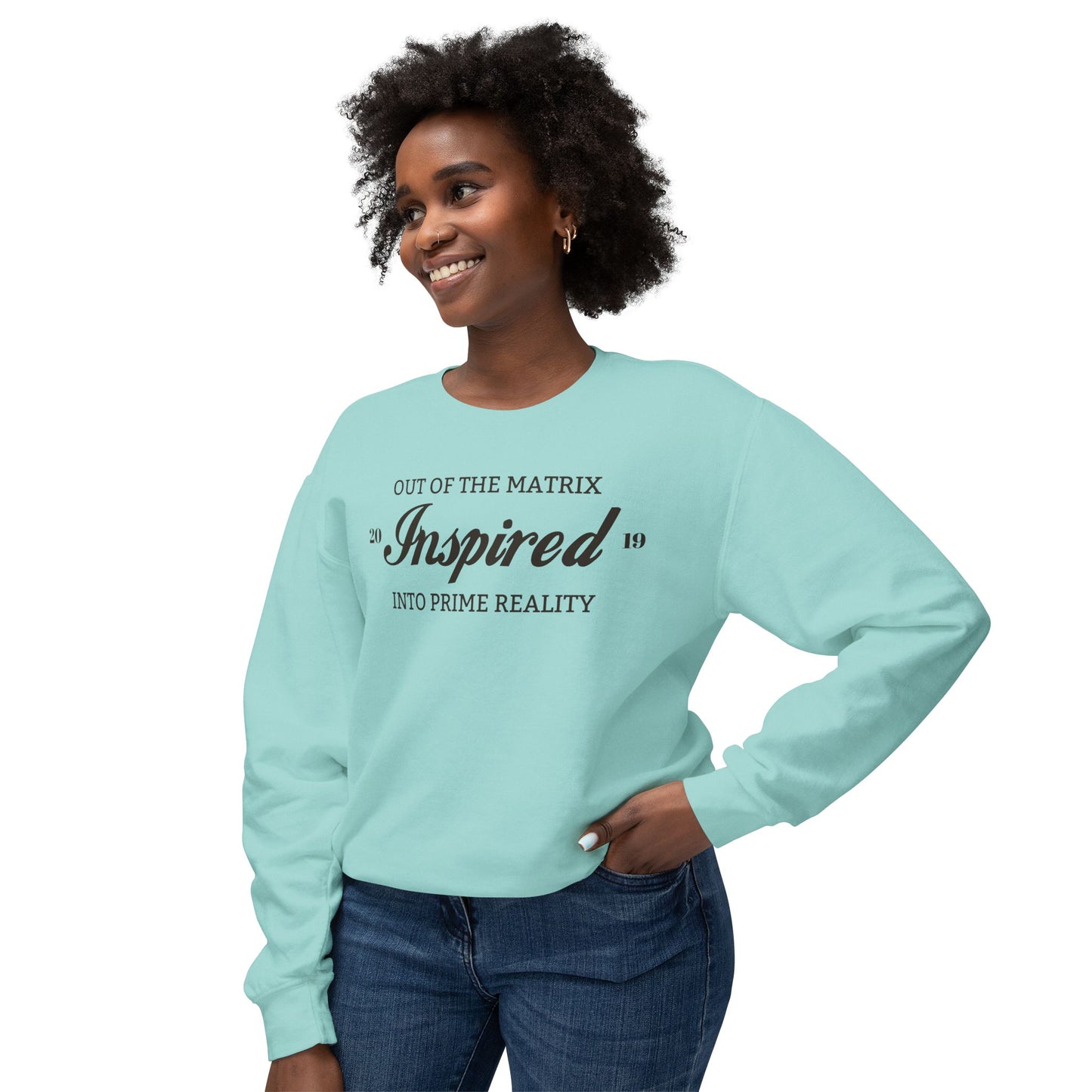 INSPIRED PRIME REALITY Unisex Lightweight Crewneck Sweatshirt