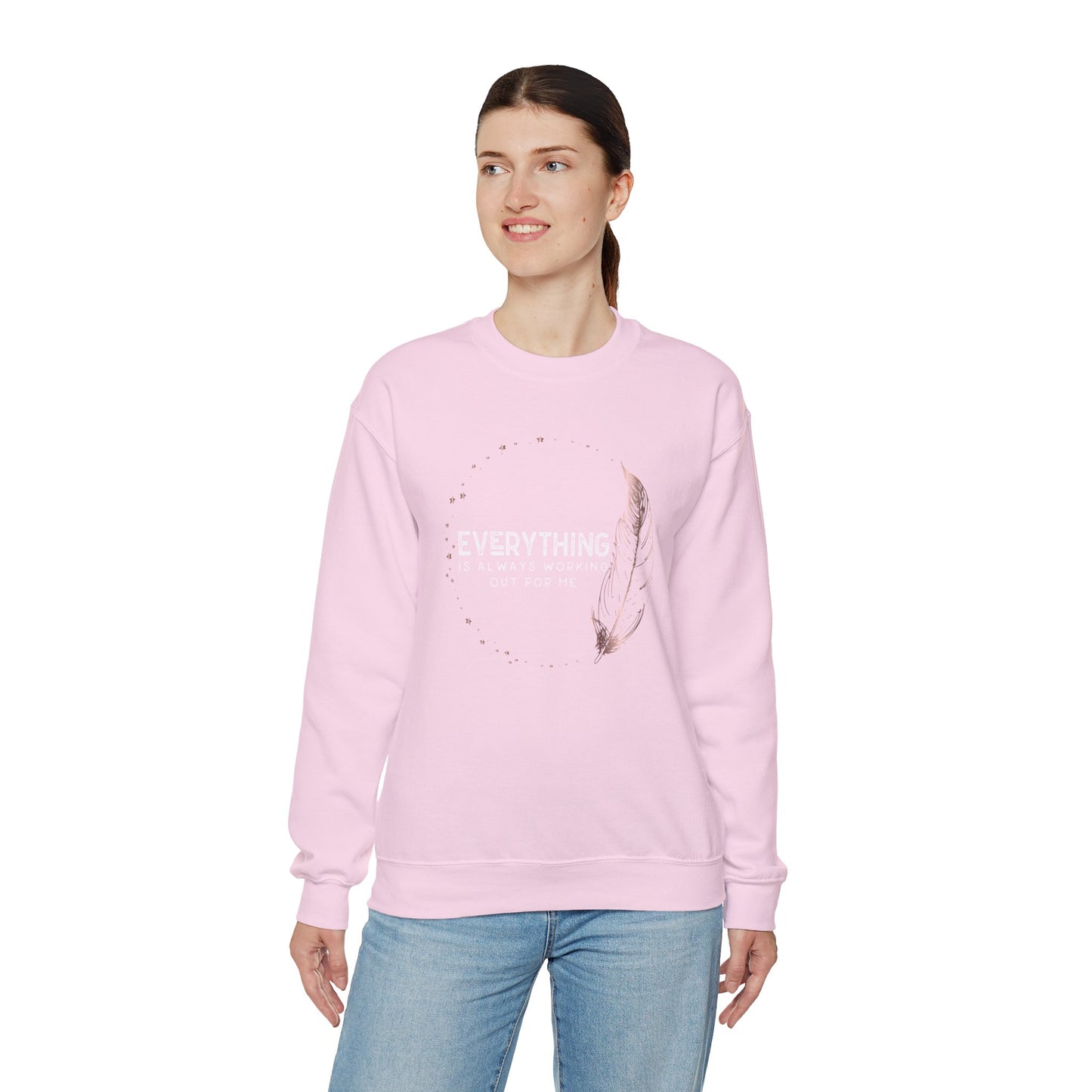 INSPIRED Women Everything is always... Heavy Blend Crewneck Sweatshirt