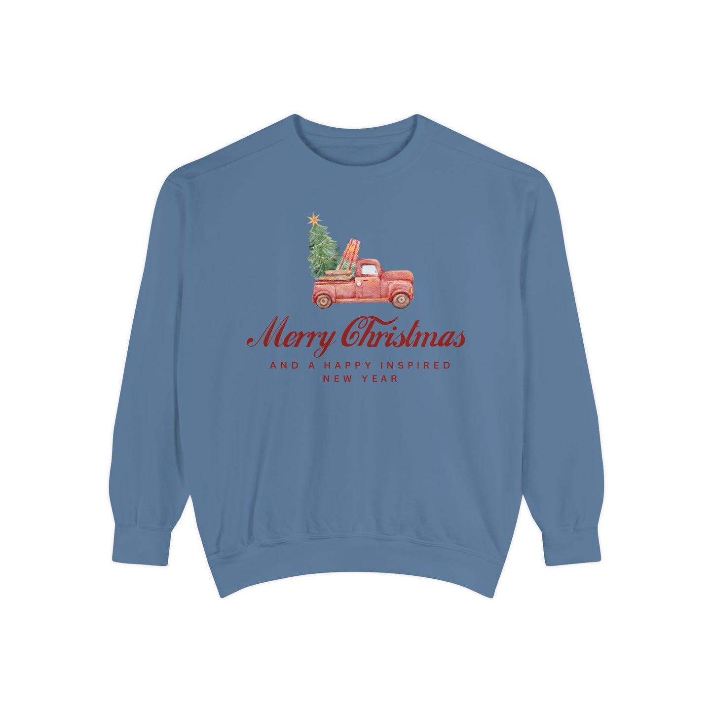 INSPIRED SPECIAL CHRISTMAS EDITION Truck UNISEX Garment-Dyed Sweatshirt