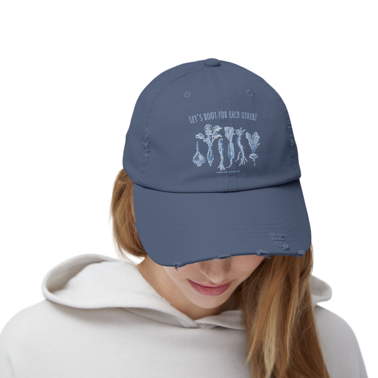 INSPIRED GARDEN L Unisex Distressed Cap - Inspired Fashion Accessory