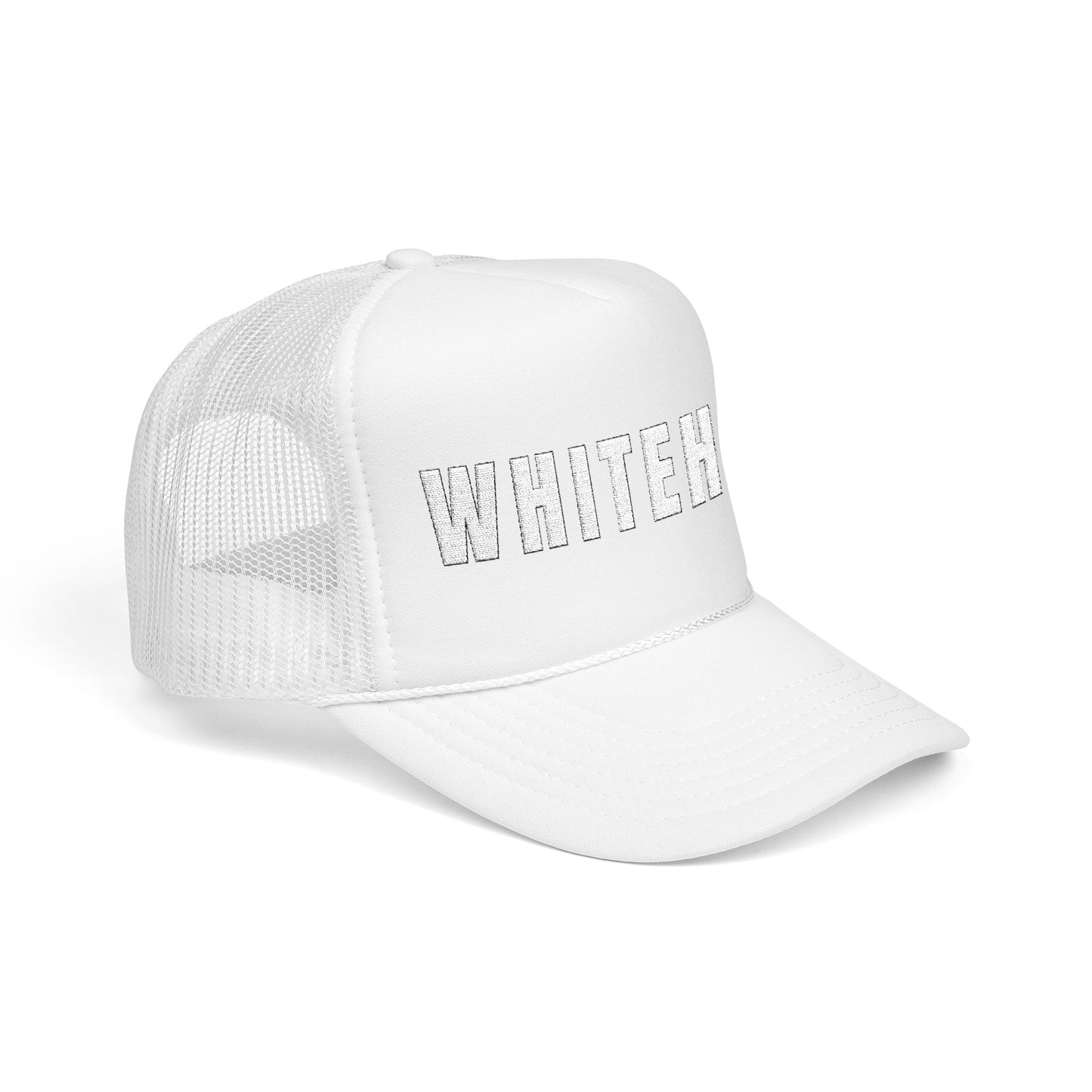 INSPIRED WHITEHAT Embroidered Trucker Hat