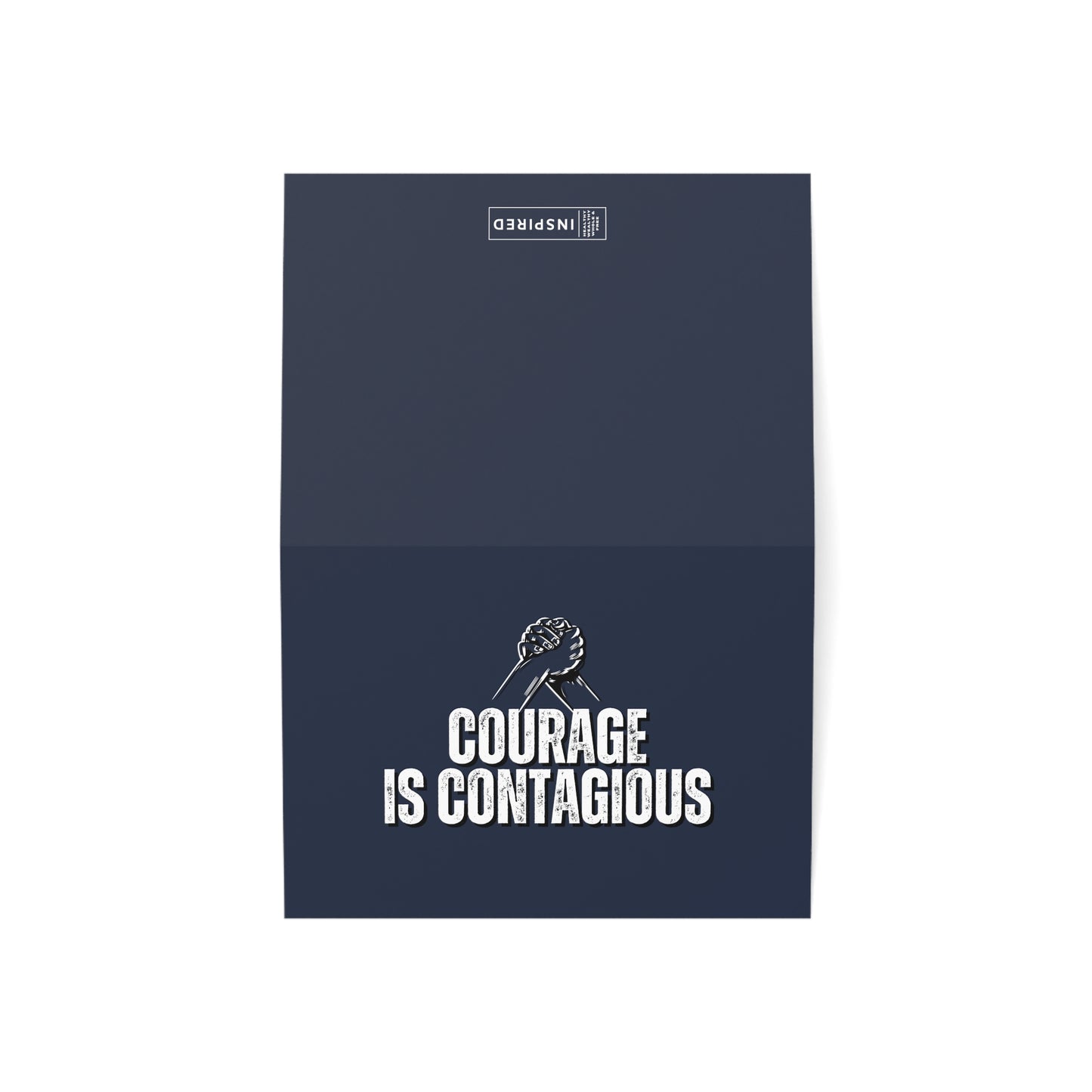 INSPIRED Courage Is Contagious Greeting Cards (1, 10, 30, and 50pcs)