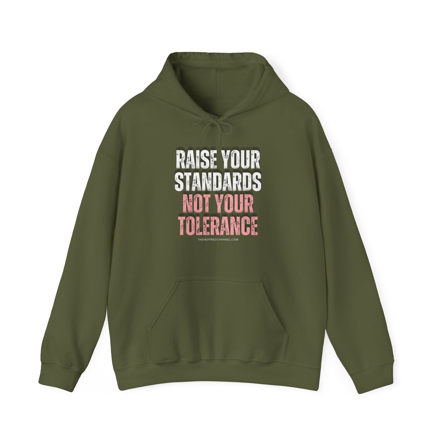 INSPIRED RAISE YOUR STANDARDS Unisex Heavy Blend™ Hooded Sweatshirt