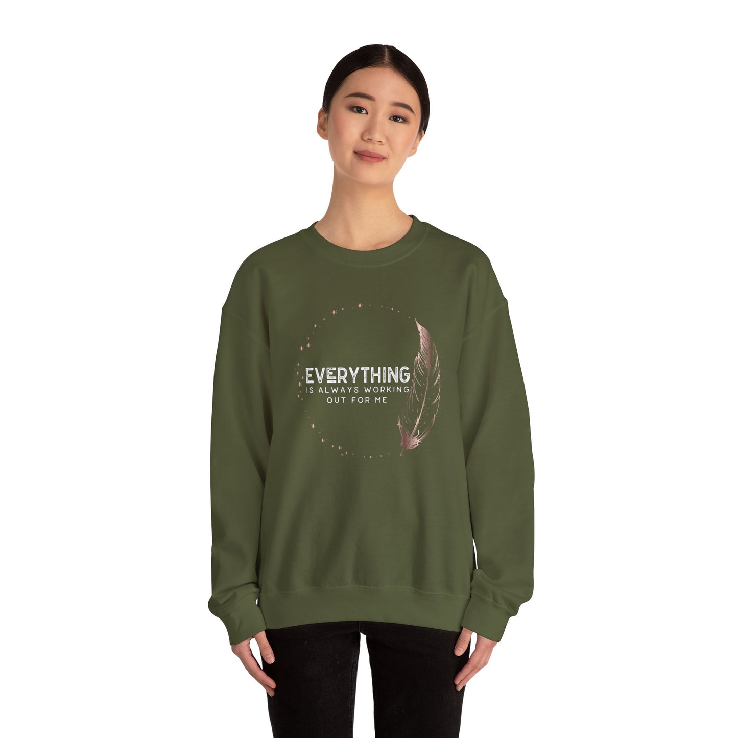 INSPIRED Women Everything is always... Heavy Blend Crewneck Sweatshirt