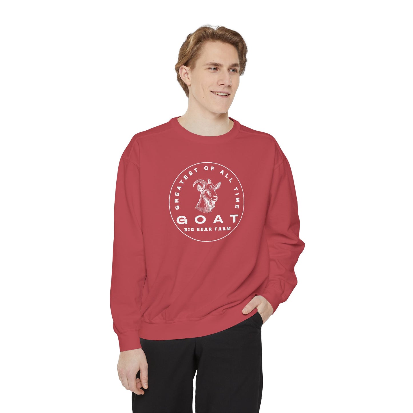 INSPIRED GOAT UNISEX Garment-Dyed Sweatshirt