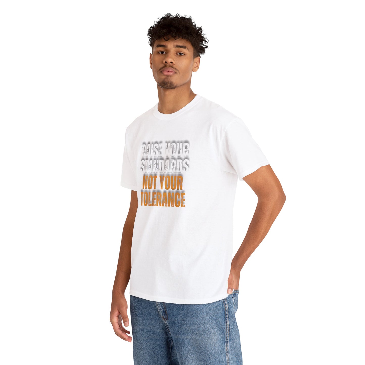 INSPIRED RAISE YOUR STANDARDS Unisex Heavy Cotton Tee