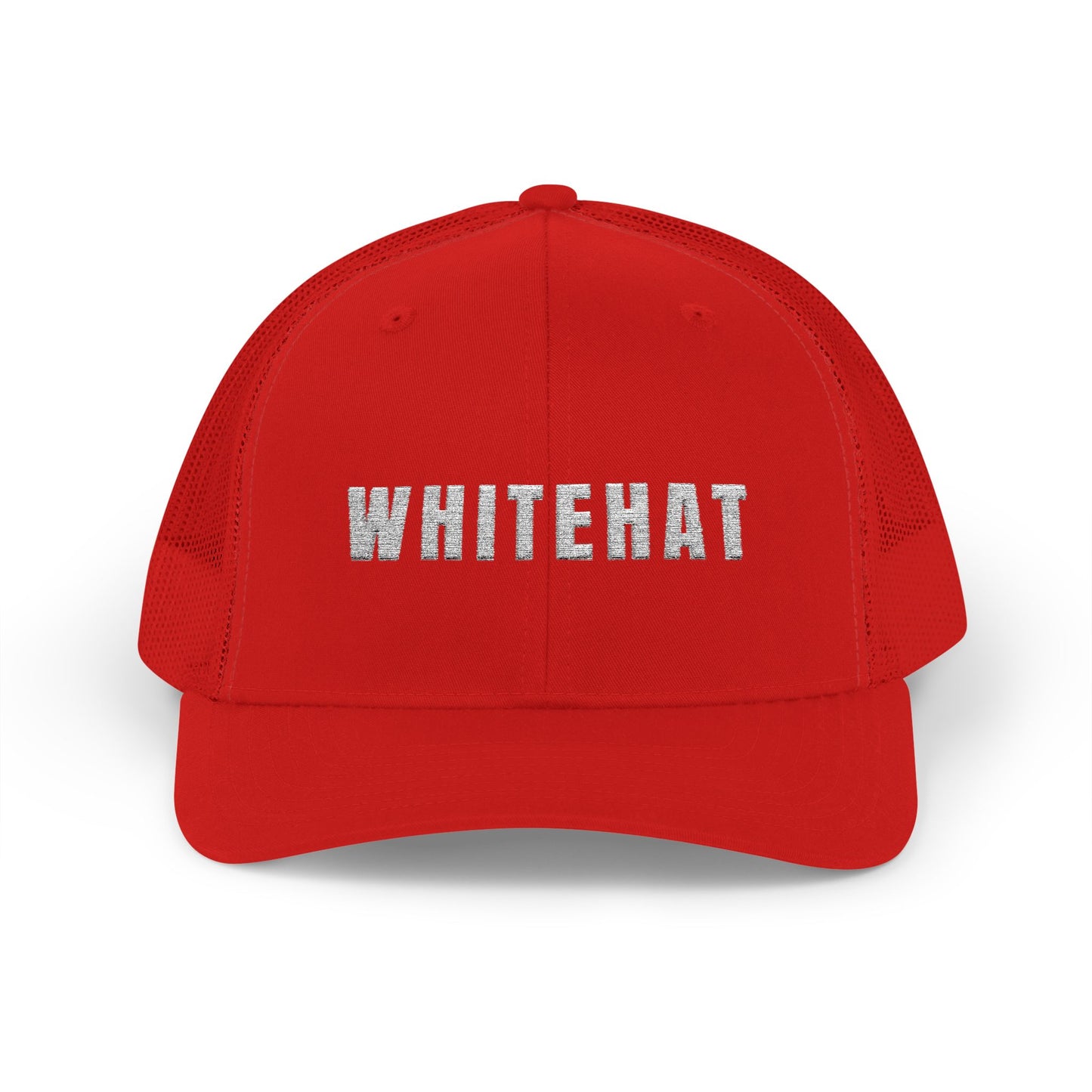 INSPIRED WHITEHAT Trucker Cap  Embroidered Mesh Snapback