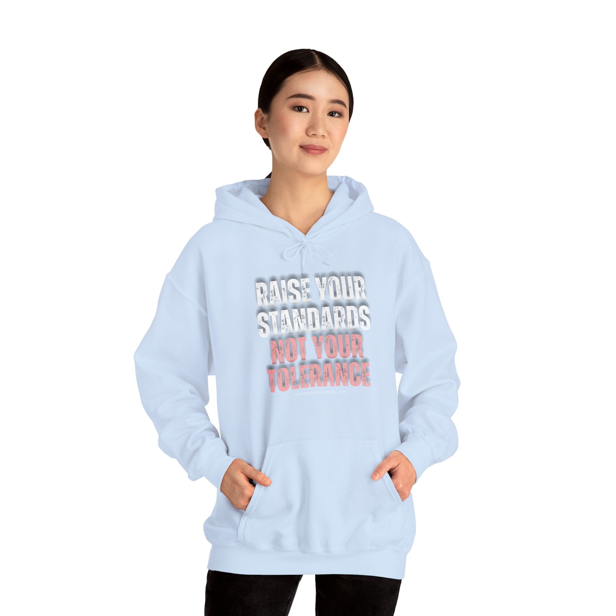 INSPIRED RAISE YOUR STANDARDS Unisex Heavy Blend™ Hooded Sweatshirt