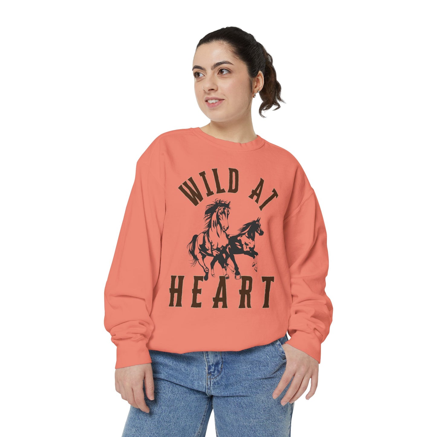 WILD AT HEART UNISEX Garment-Dyed Sweatshirt