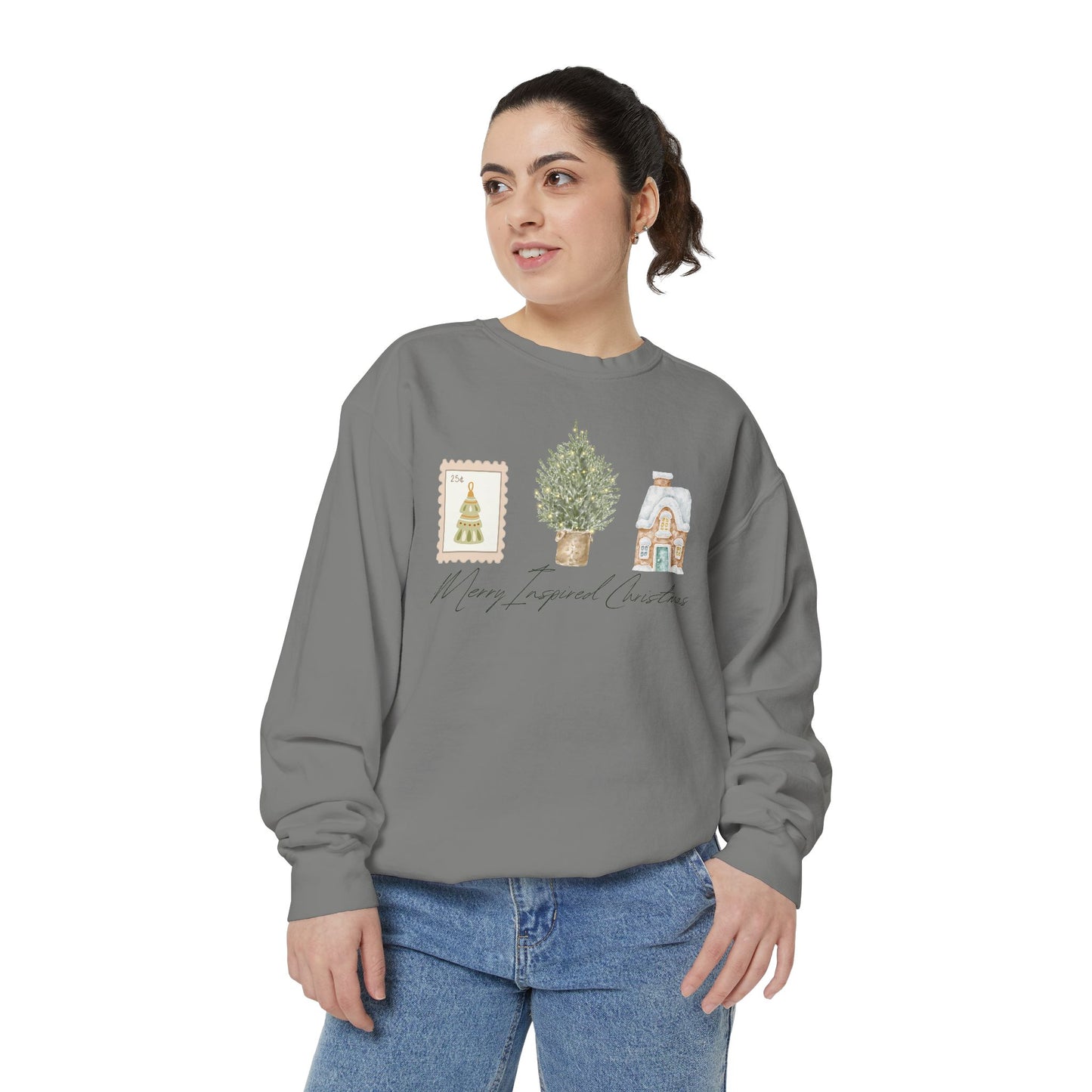 INSPIRED SPECIAL CHRISTMAS EDITION PC UNISEX Garment-Dyed Sweatshirt