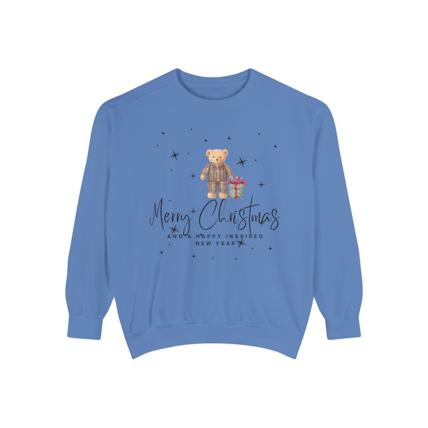 INSPIRED SPECIAL CHRISTMAS EDITION Bear UNISEX Garment-Dyed Sweatshirt