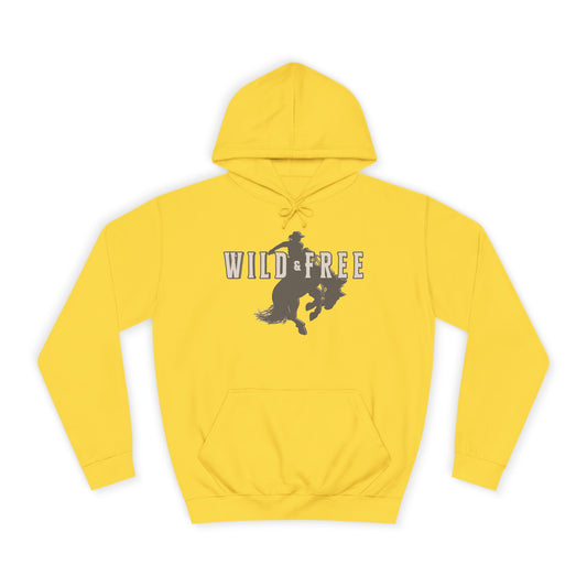COWBOY WILD AND FREE UNISEX College Hoodie