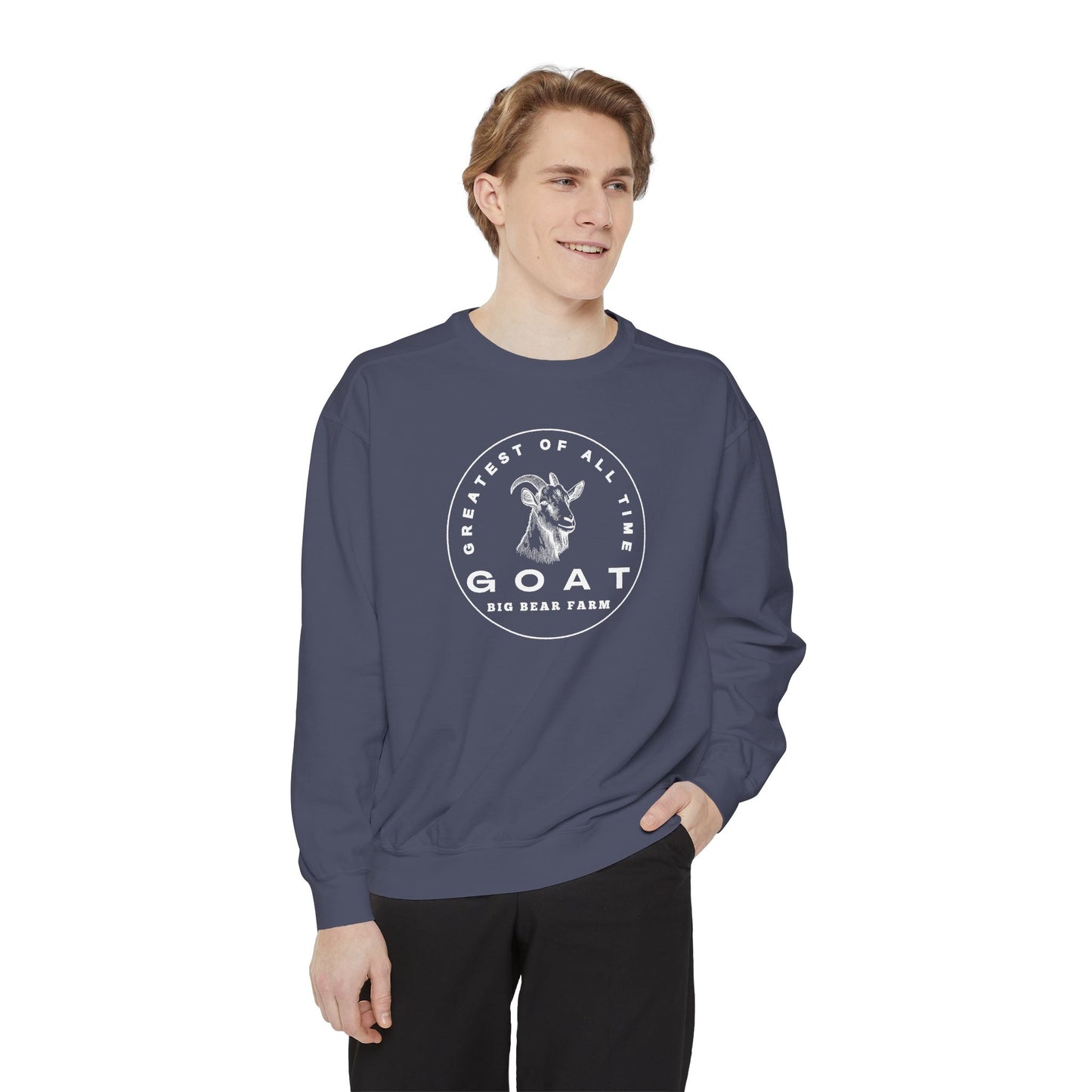 INSPIRED GOAT UNISEX Garment-Dyed Sweatshirt