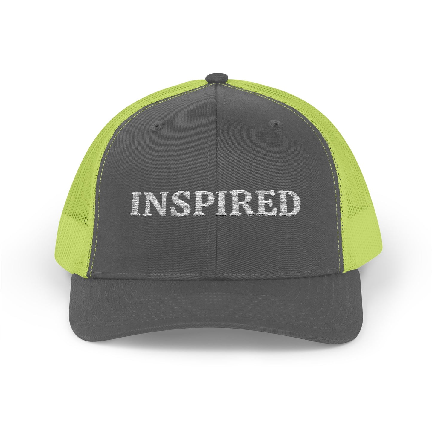Inspired Snapback Trucker Cap — Rhinestone 'INSPIRED' Mesh Hat