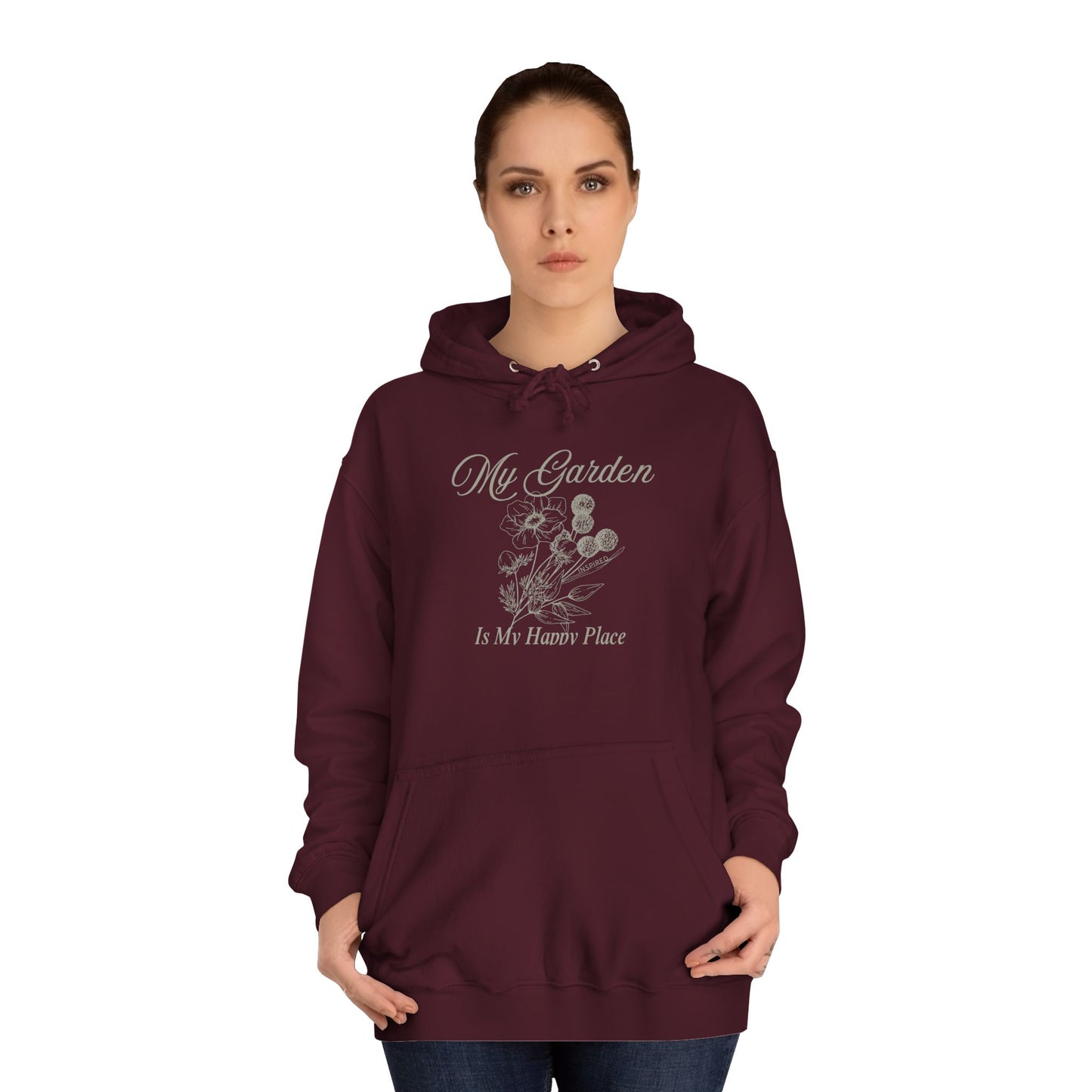 INSPIRED GARDEN M UNISEX College Hoodie