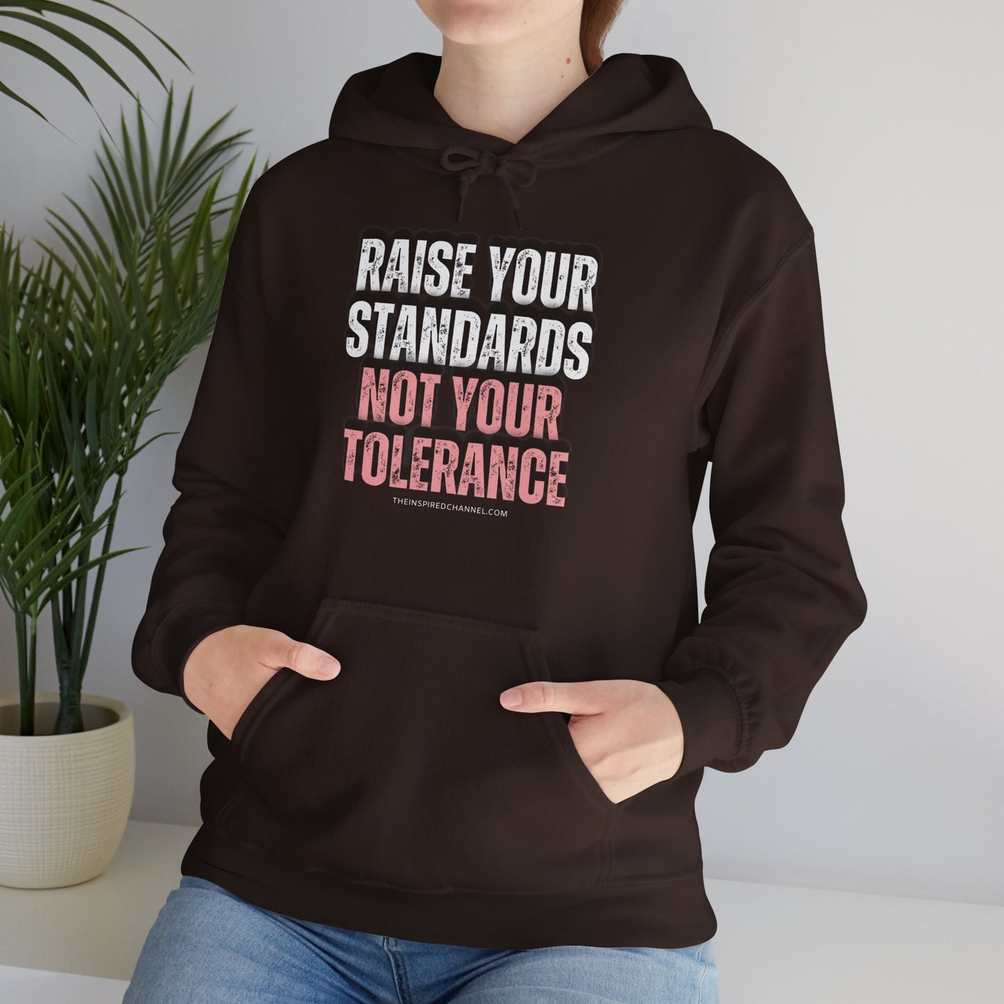 INSPIRED RAISE YOUR STANDARDS Unisex Heavy Blend™ Hooded Sweatshirt