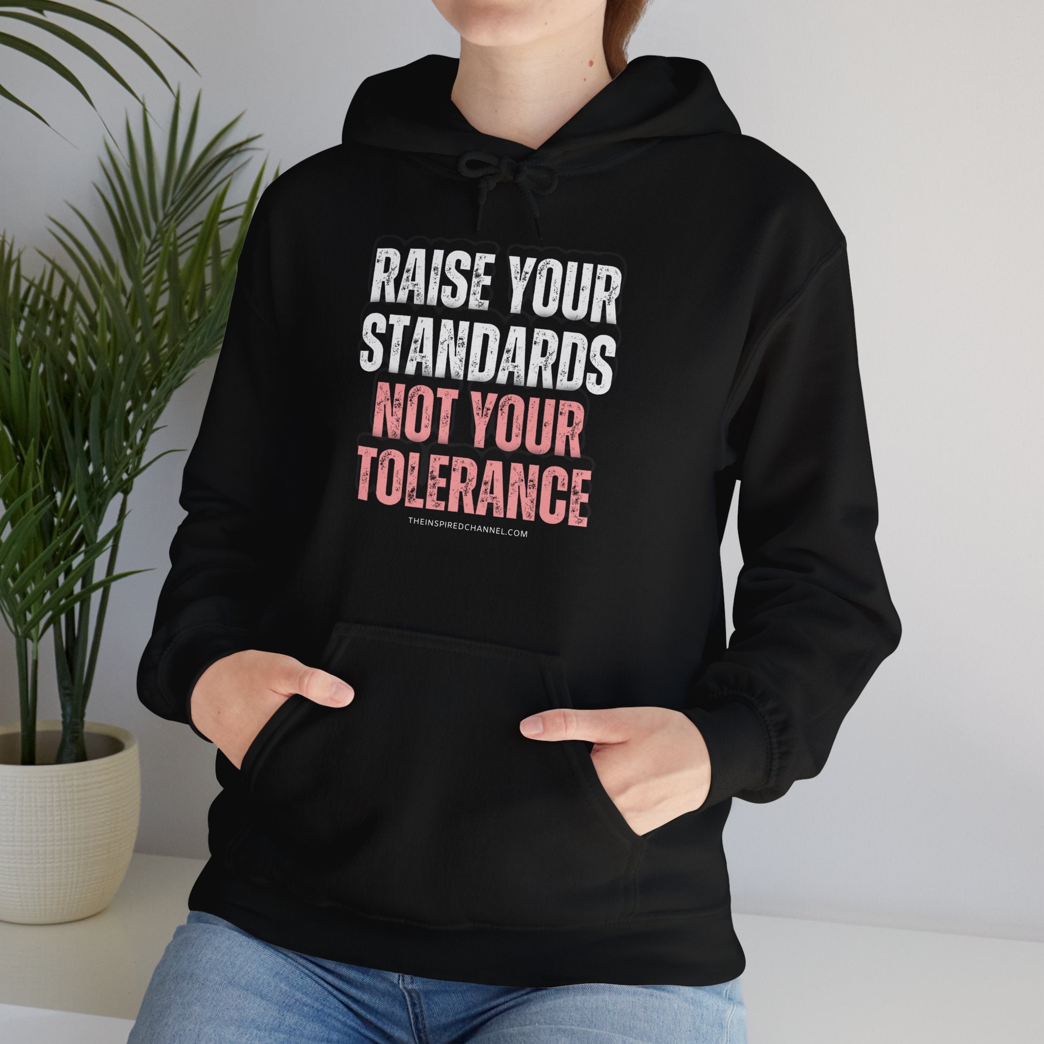 INSPIRED RAISE YOUR STANDARDS Unisex Heavy Blend™ Hooded Sweatshirt