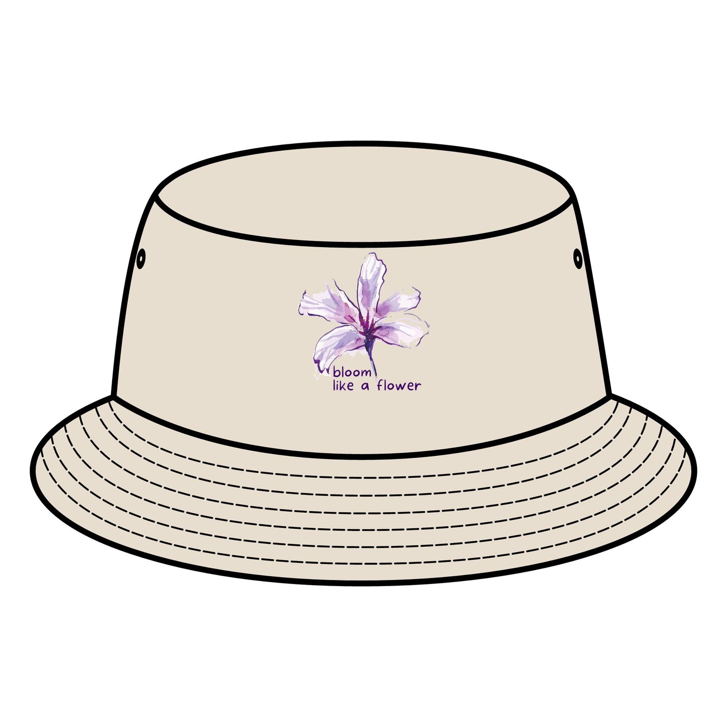 INSPIRED GARDEN Floral Bucket Hat - "Bloom Like a Flower"