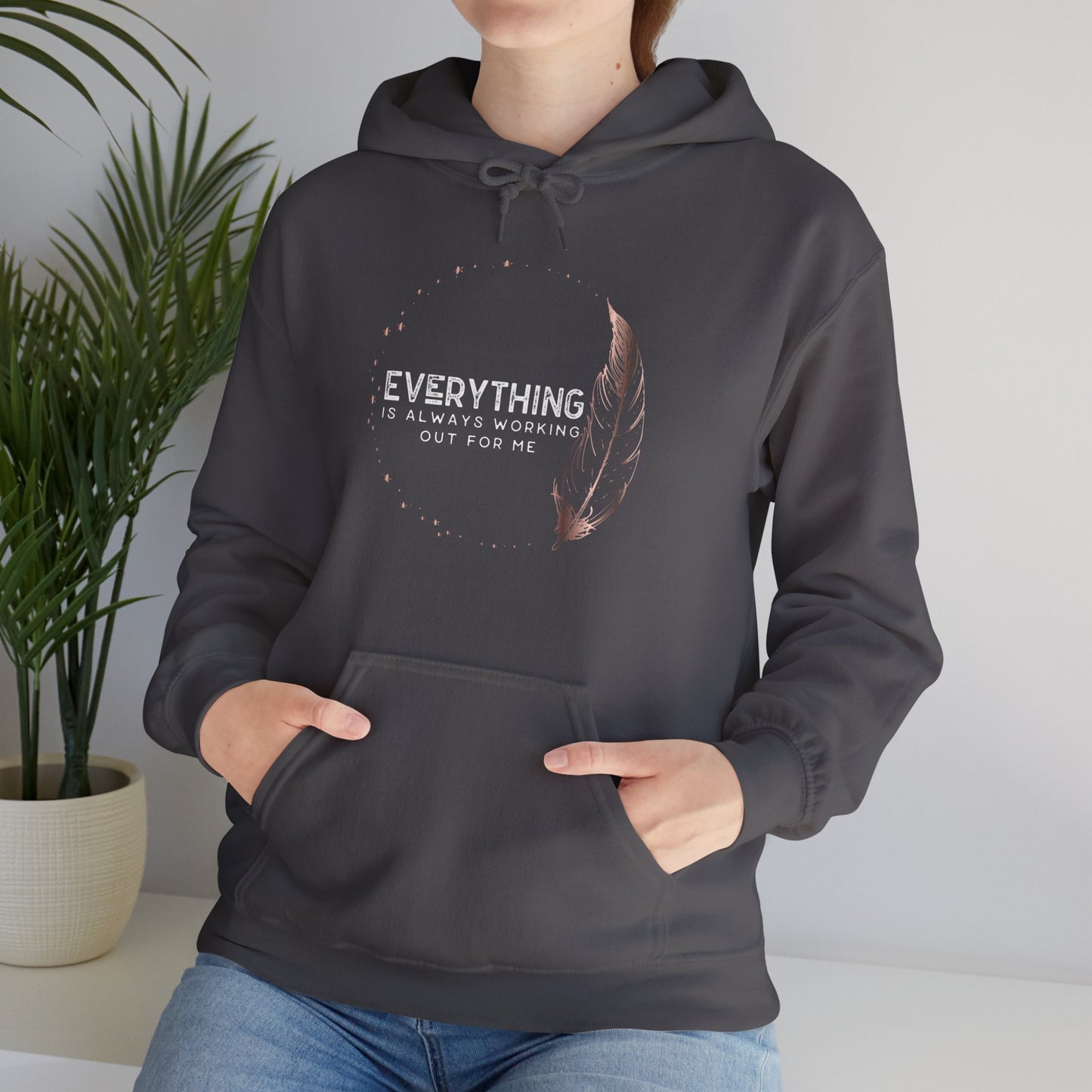 INSPIRED Everything is always... Heavy Blend Hooded Sweatshirt