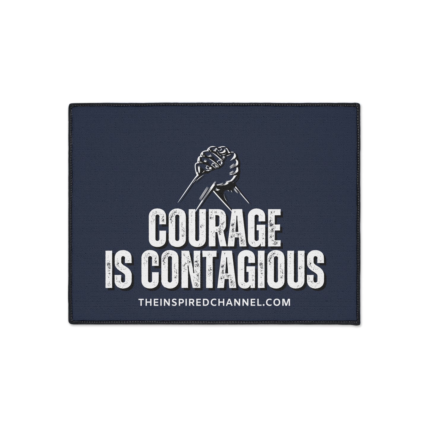 INSPIRED Courage Is Contagious Heavy Duty Floor Mat