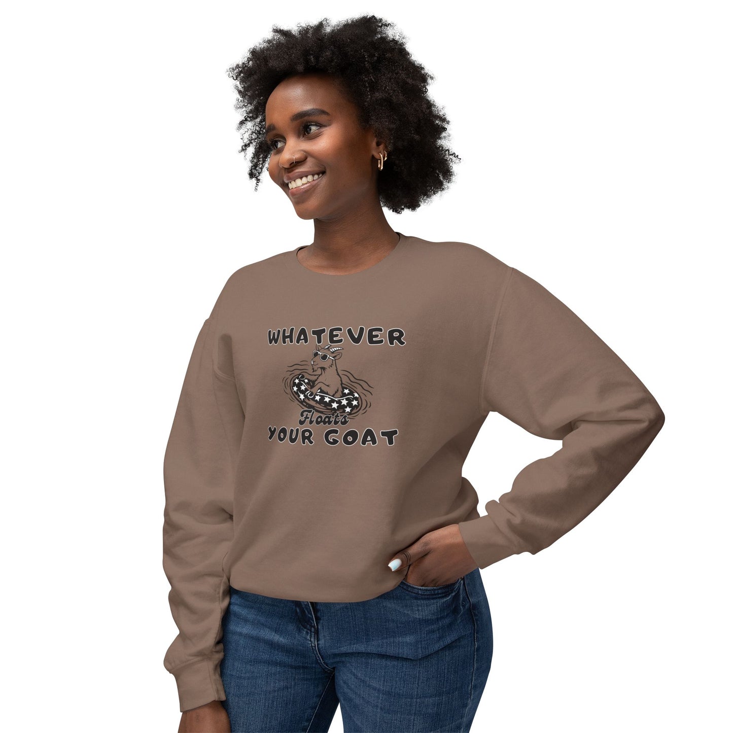INSPIRED Goat Unisex Lightweight Crewneck Sweatshirt