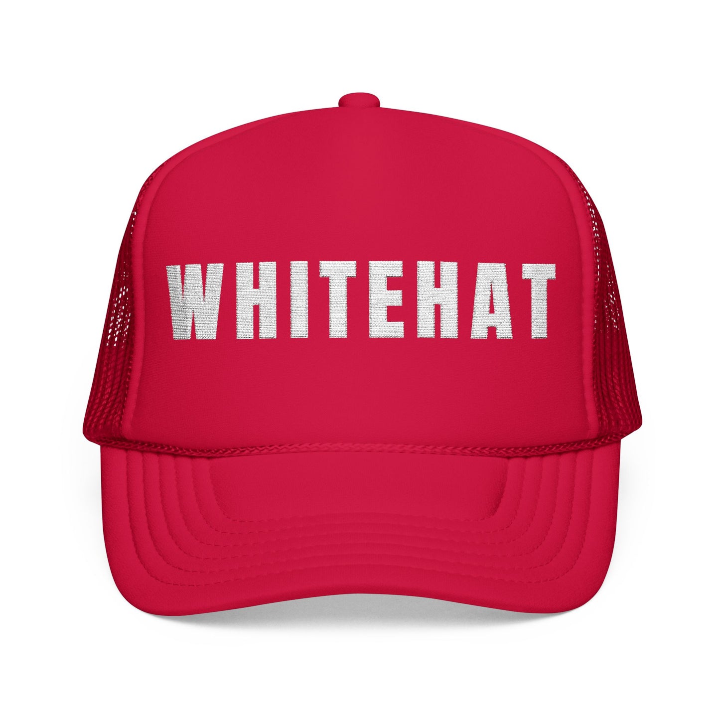 INSPIRED WHITEHAT Embroidered Trucker Hat
