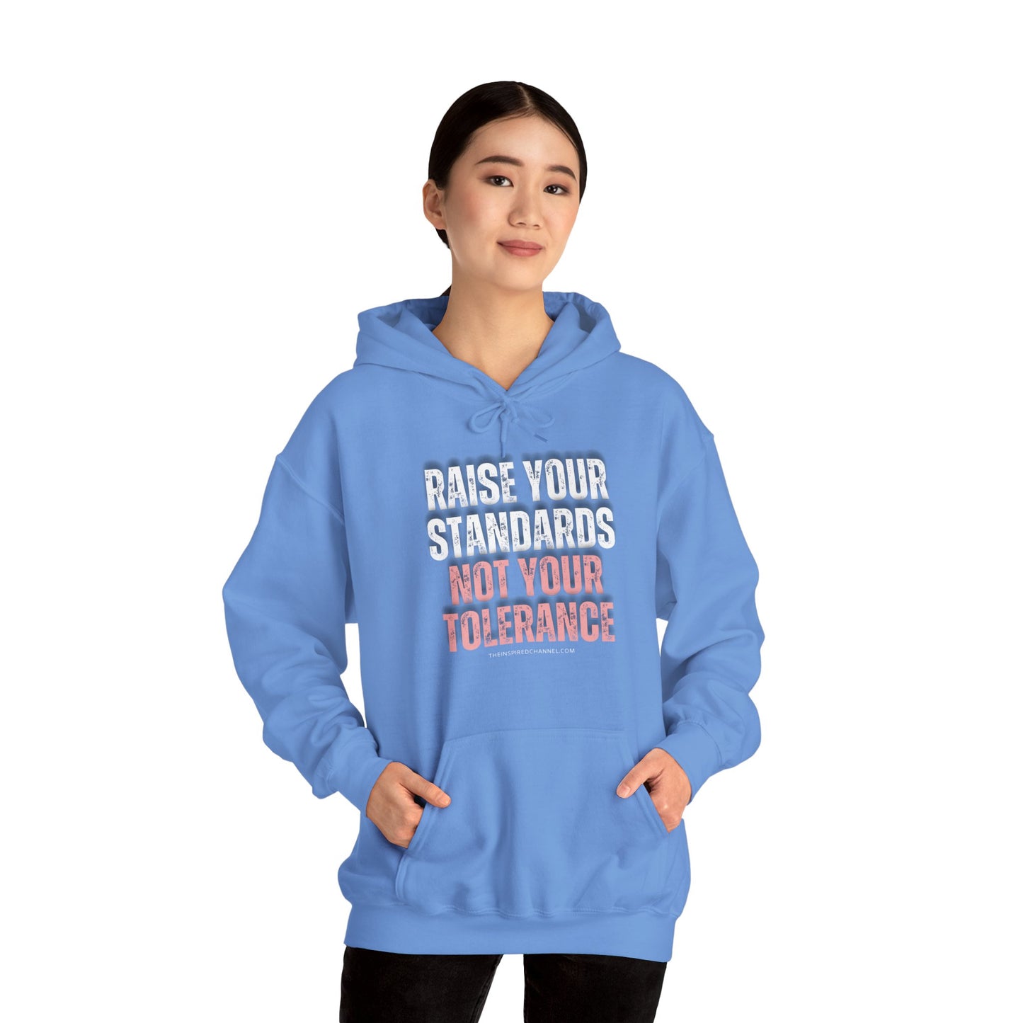 INSPIRED RAISE YOUR STANDARDS Unisex Heavy Blend™ Hooded Sweatshirt