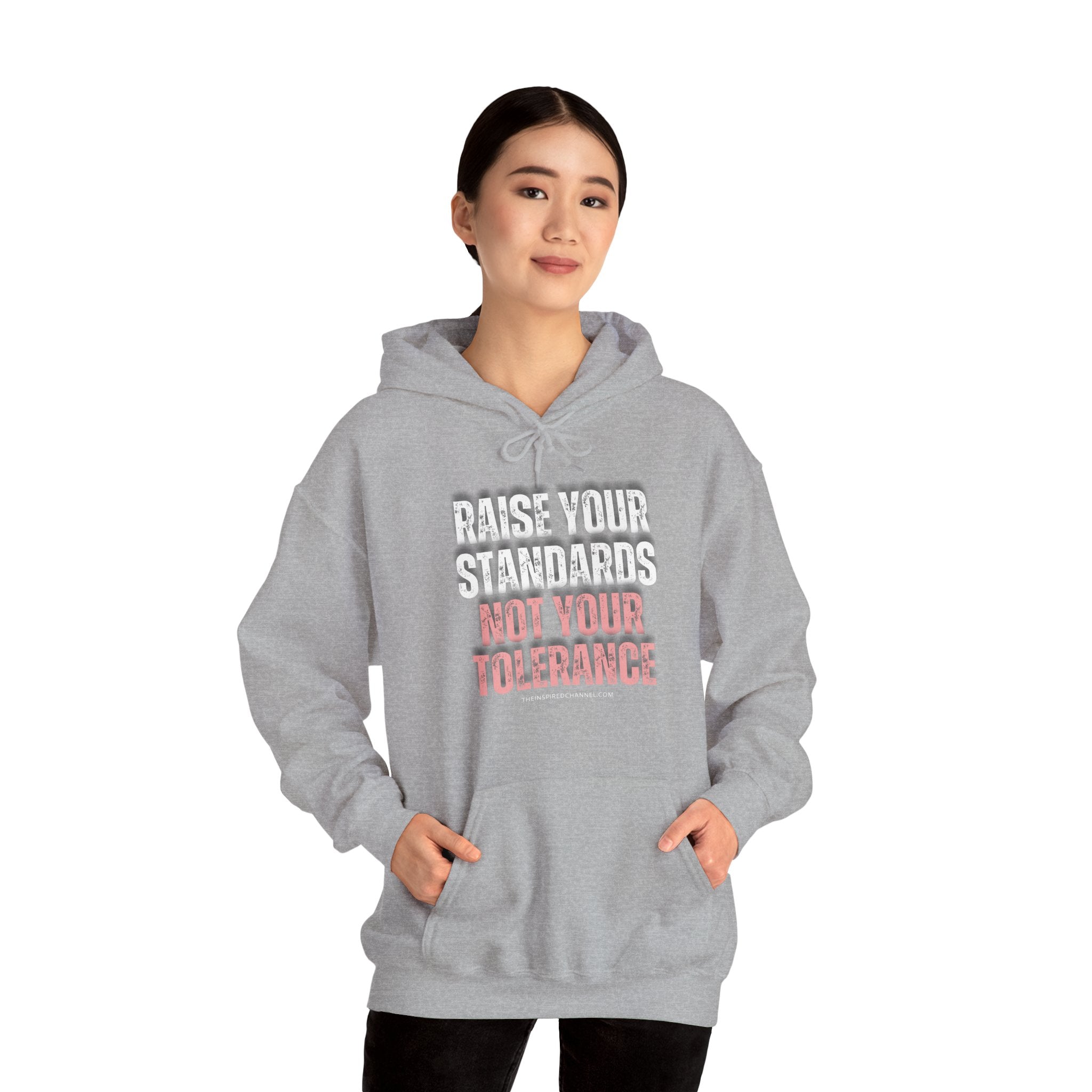 INSPIRED RAISE YOUR STANDARDS Unisex Heavy Blend™ Hooded Sweatshirt