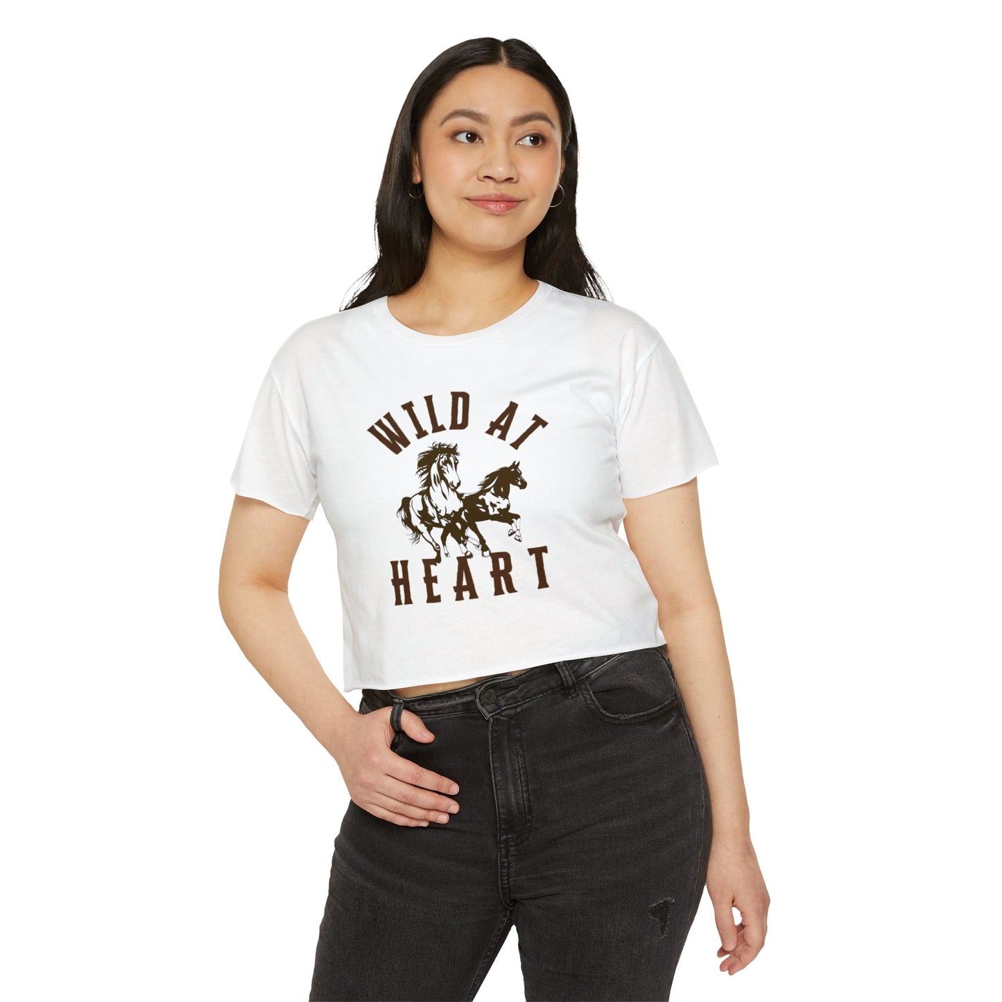 WILD AT HEART Women's Festival Crop Top