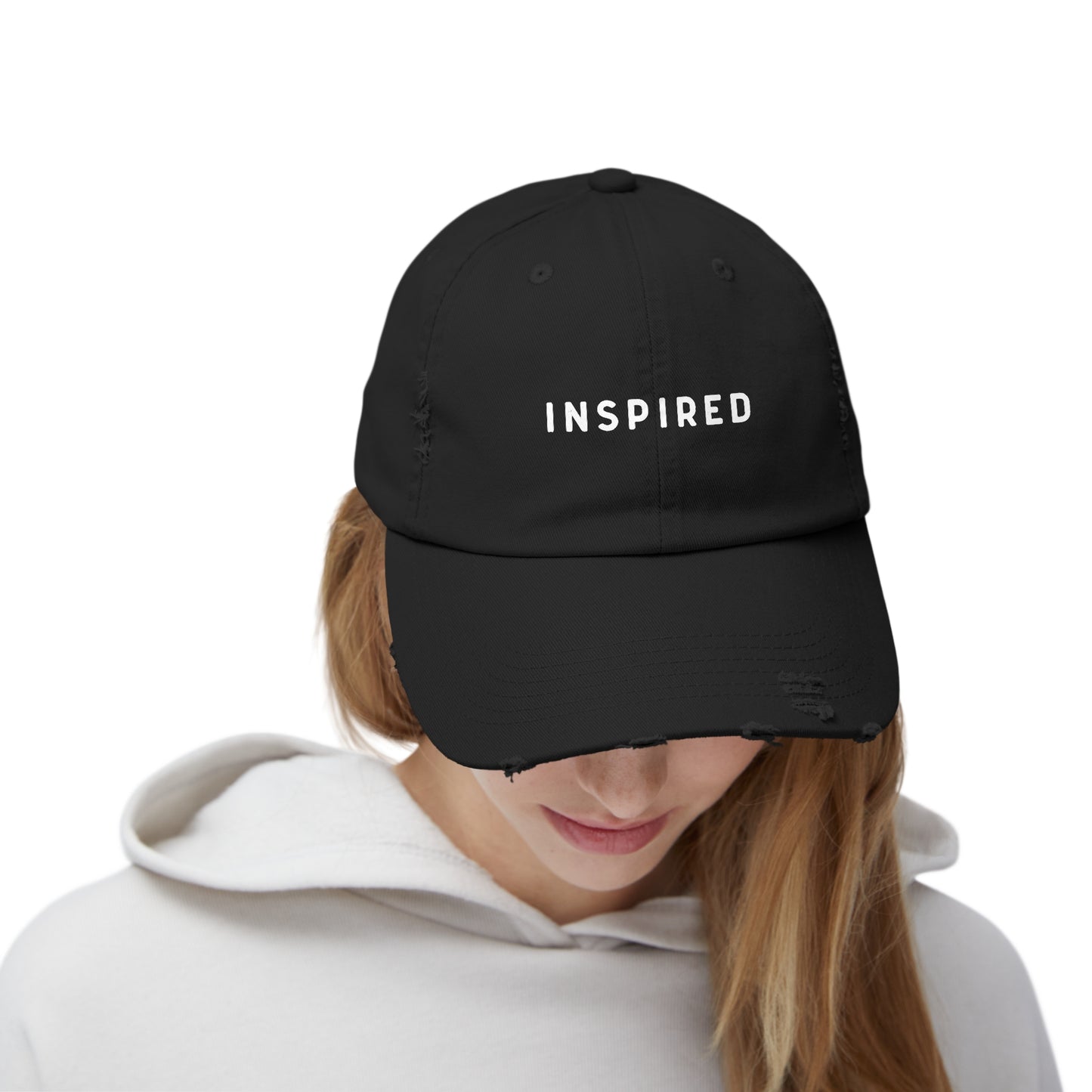 INSPIRED W Unisex Distressed Cap