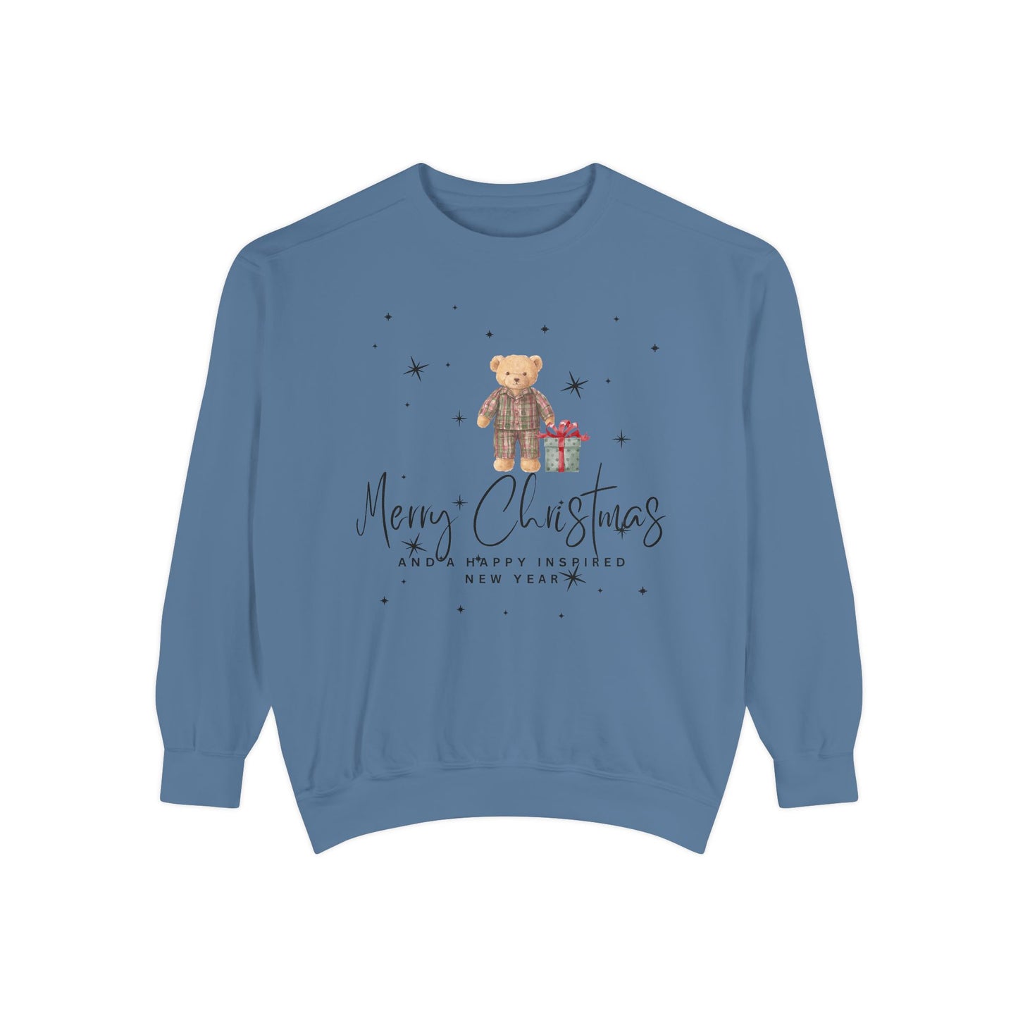 INSPIRED SPECIAL CHRISTMAS EDITION Bear UNISEX Garment-Dyed Sweatshirt