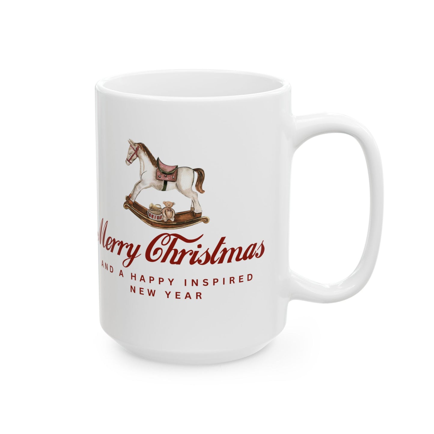 INSPIRED CHRISTMAS SPECIAL EDITION  Horse Ceramic Mug  Coffee Cup