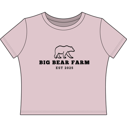 INSPIRED Big Bear Farm EST 2025' Cropped Farmhouse Tee