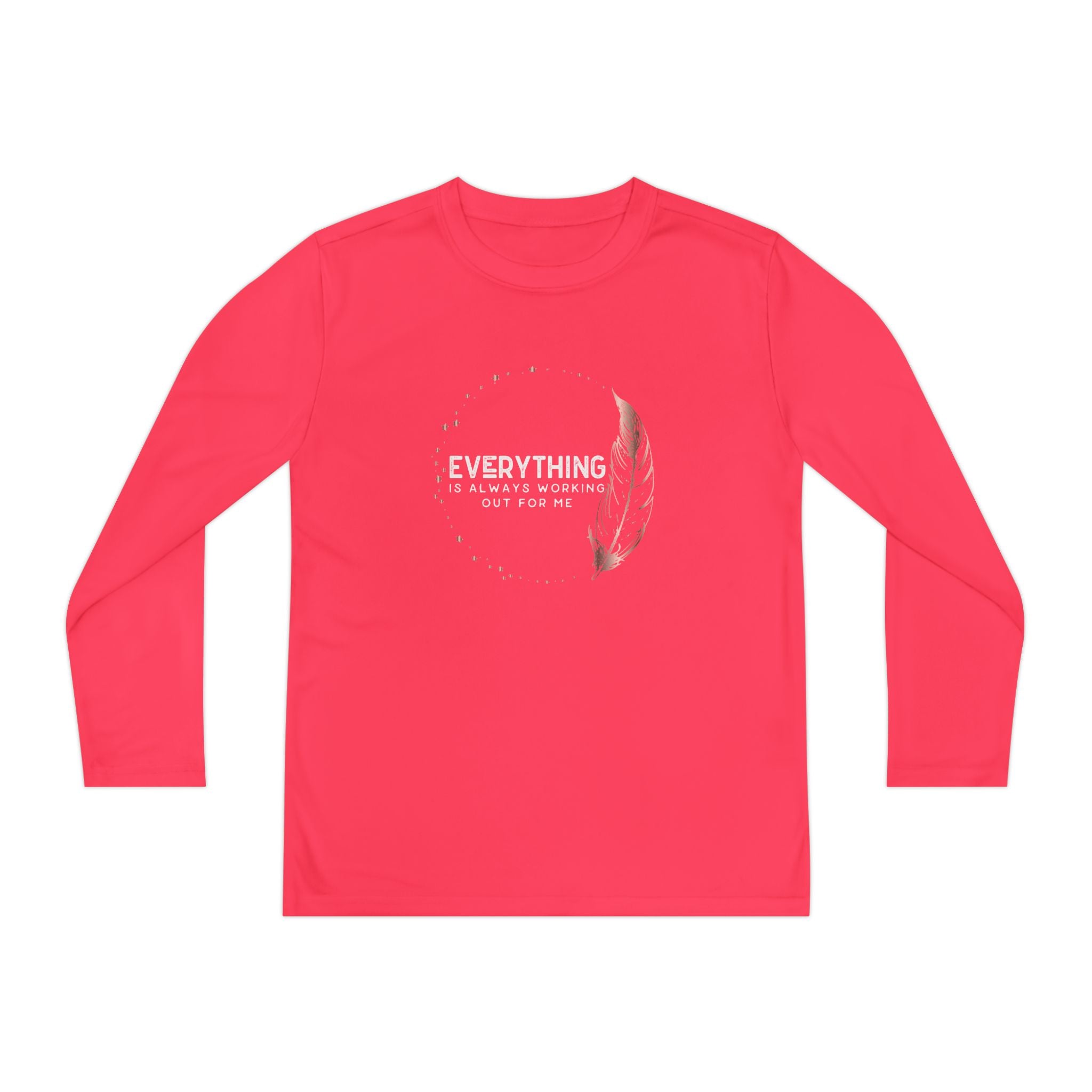 INSPIRED Everything Is Always... Youth Long Sleeve Competitor Tee