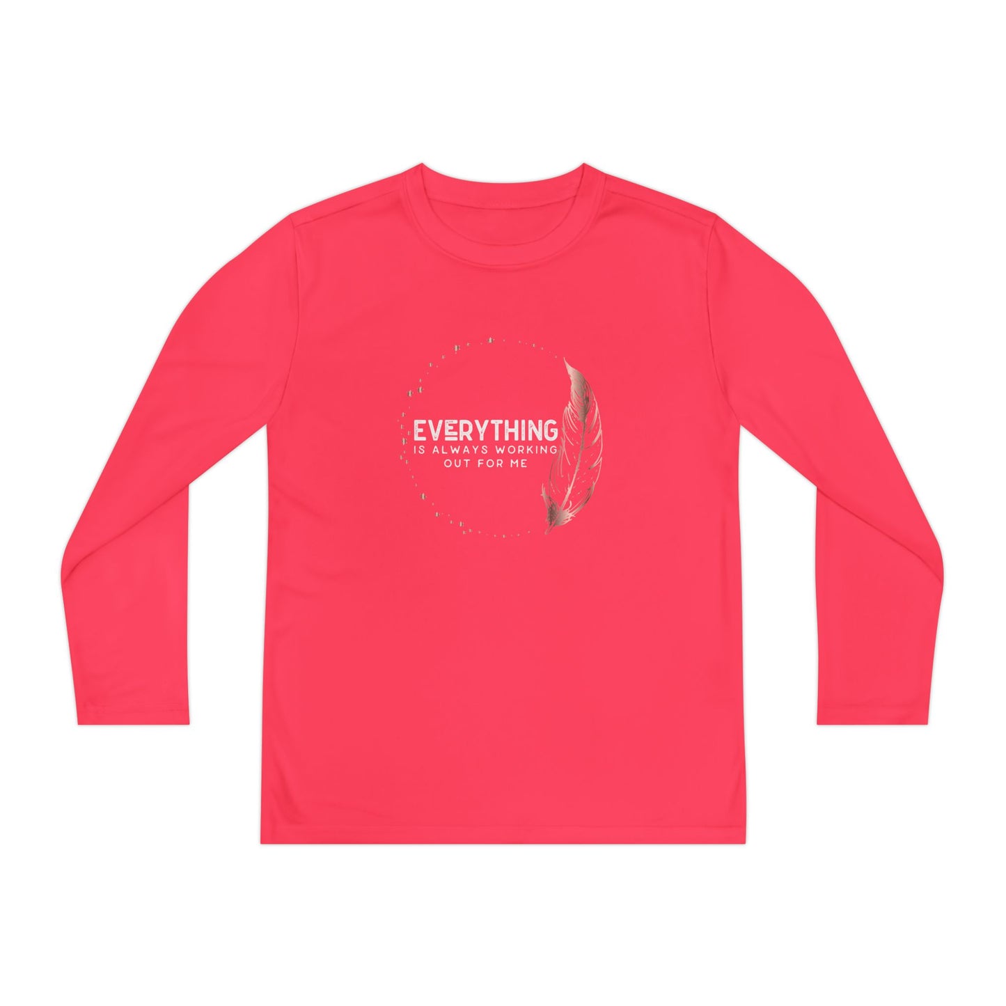 INSPIRED Everything Is Always... Youth Long Sleeve Competitor Tee