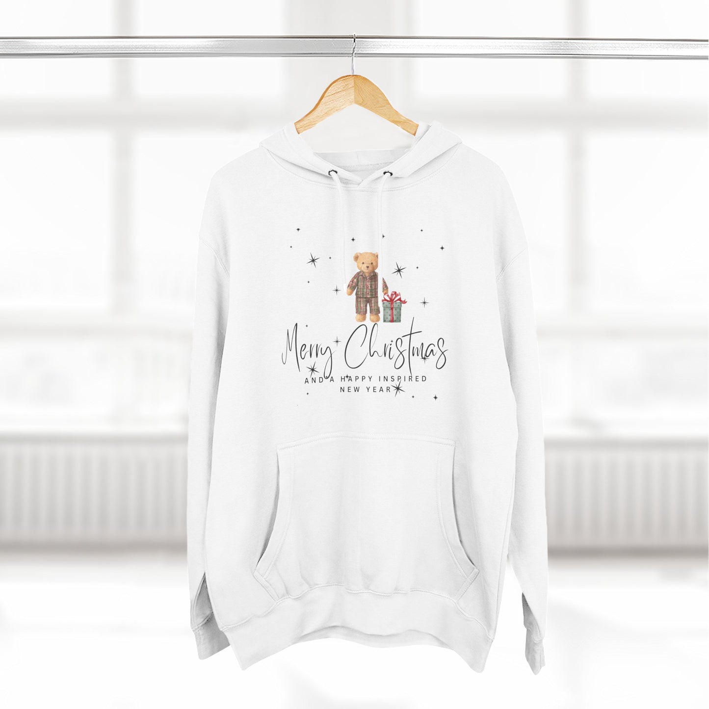 INSPIRED  SPECIAL CHRISTMAS Edition Bear Hoodie UNISEX