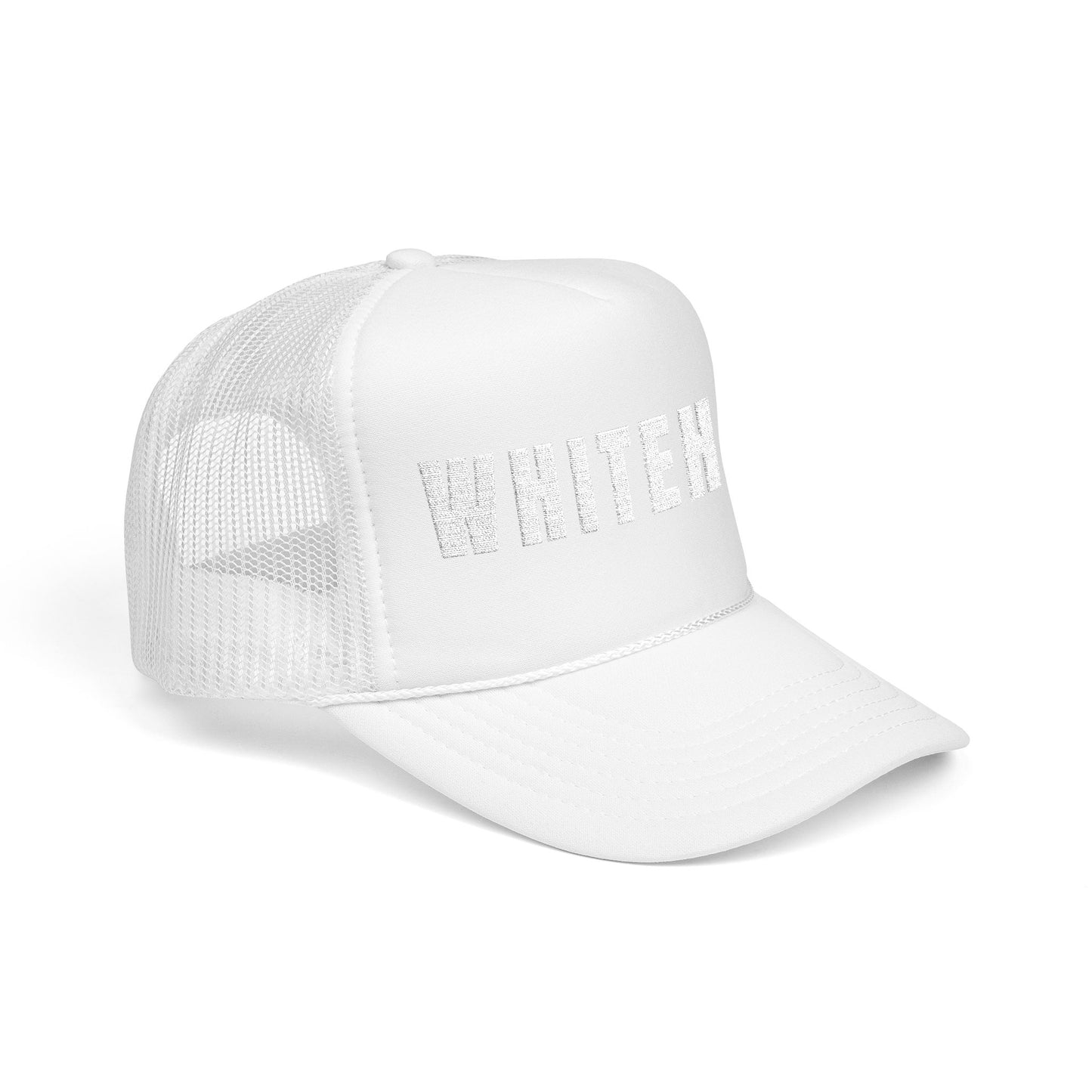 INSPIRED WHITEHAT Embroidered Trucker Hat