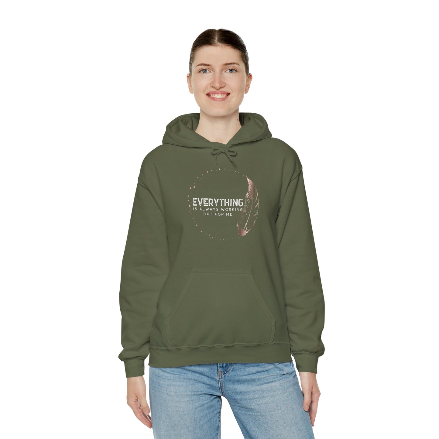 INSPIRED Everything is always... Heavy Blend Hooded Sweatshirt