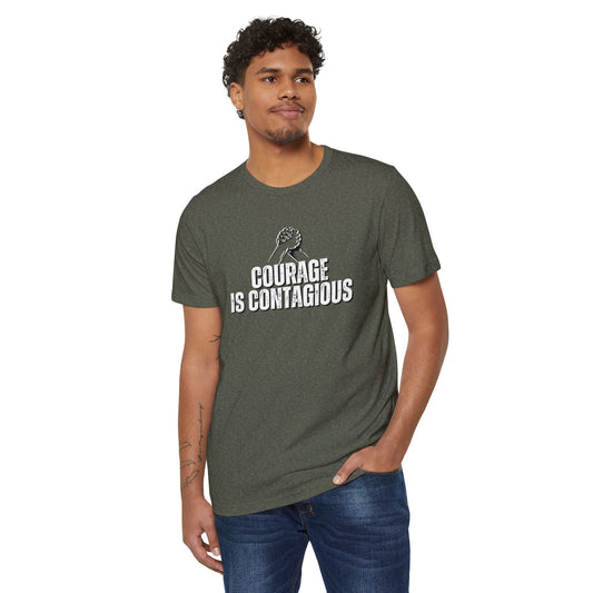 INSPIRED Courage M UNISEX Recycled ORGANIC T-Shirt