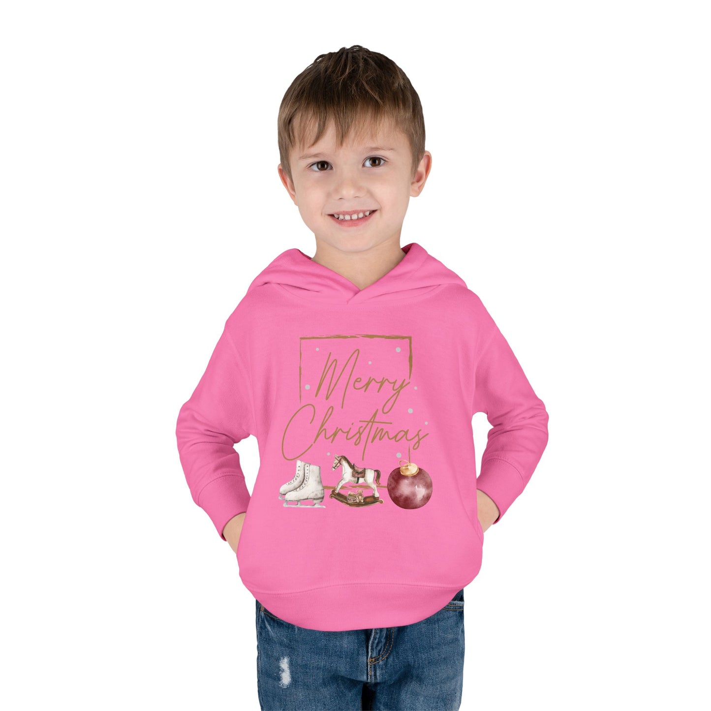 INSPIRED Toddler Hoodie - Merry Christmas