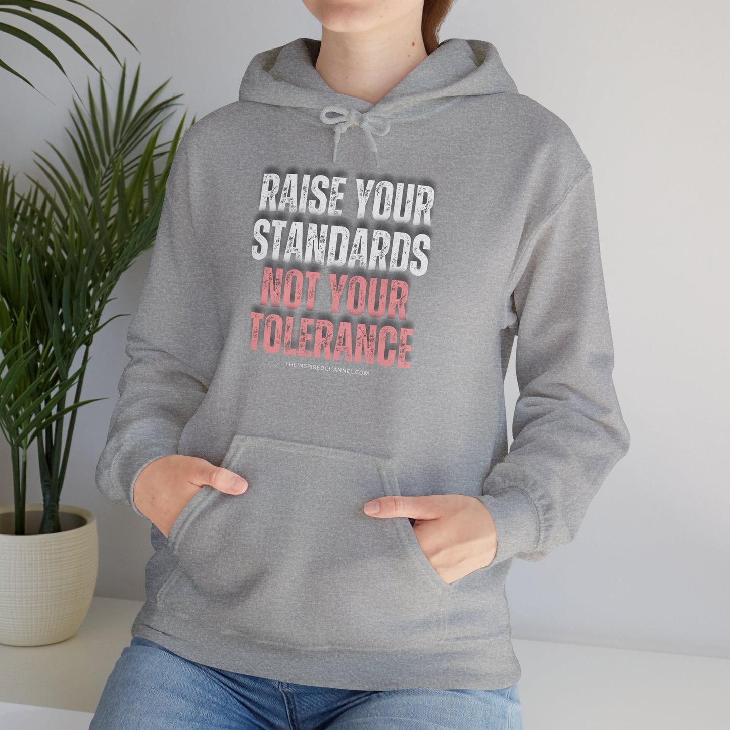 INSPIRED RAISE YOUR STANDARDS Unisex Heavy Blend™ Hooded Sweatshirt