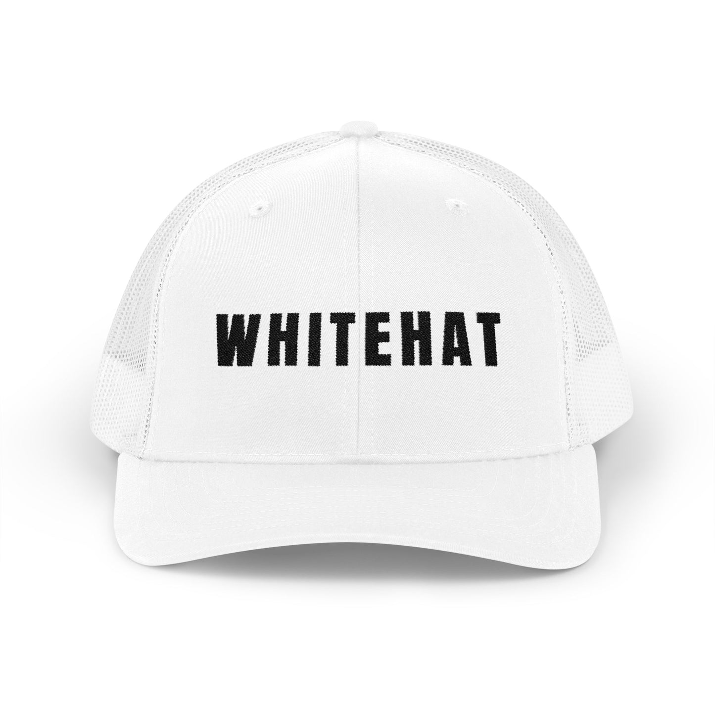 INSPIRED WHITEHAT W Trucker Cap  Embroidered Mesh Snapback