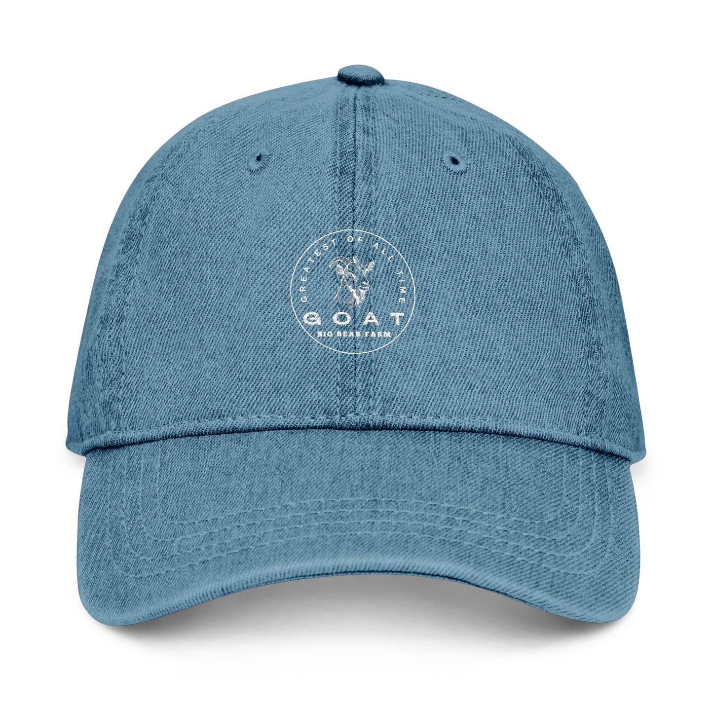 INSPIRED GOAT DENIM HAT - Stylish Embroidered Cap