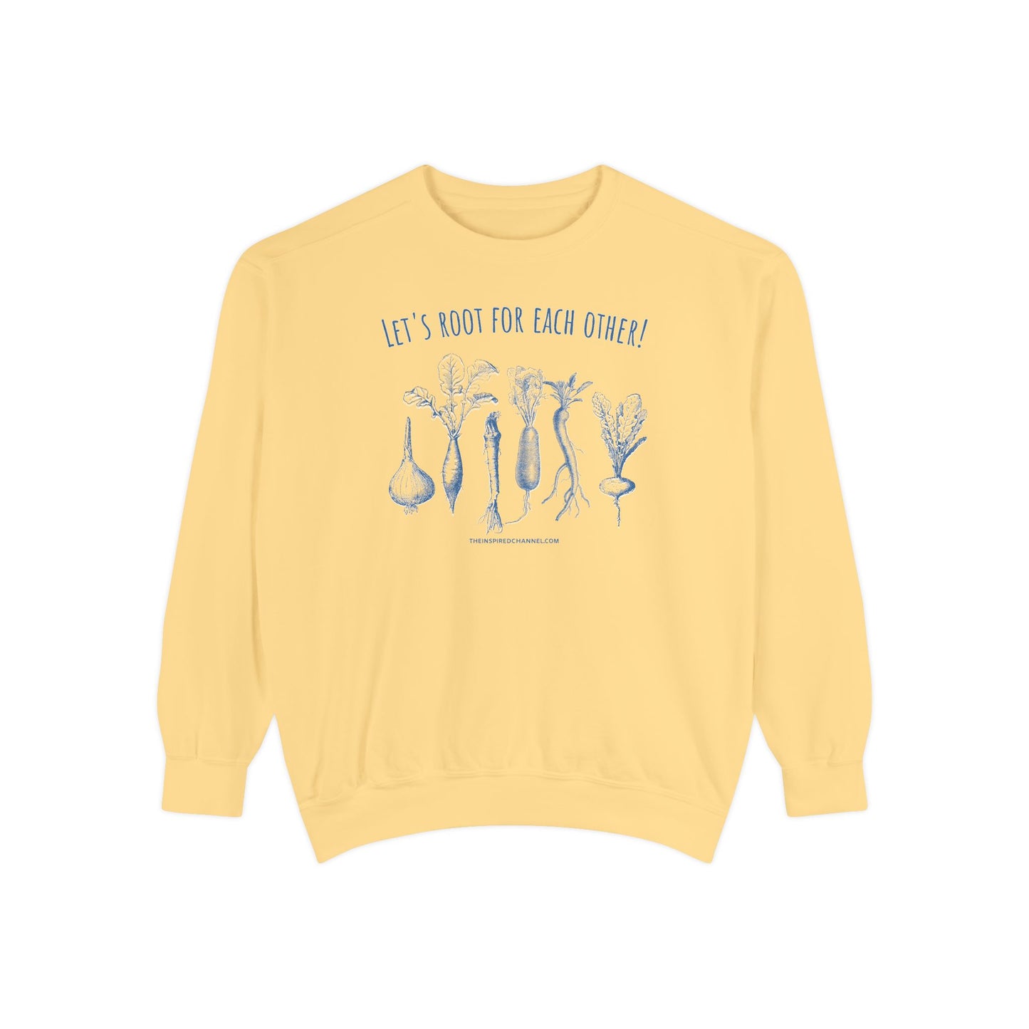 INSPIRED GARDEN L Unisex Dyed Sweatshirt