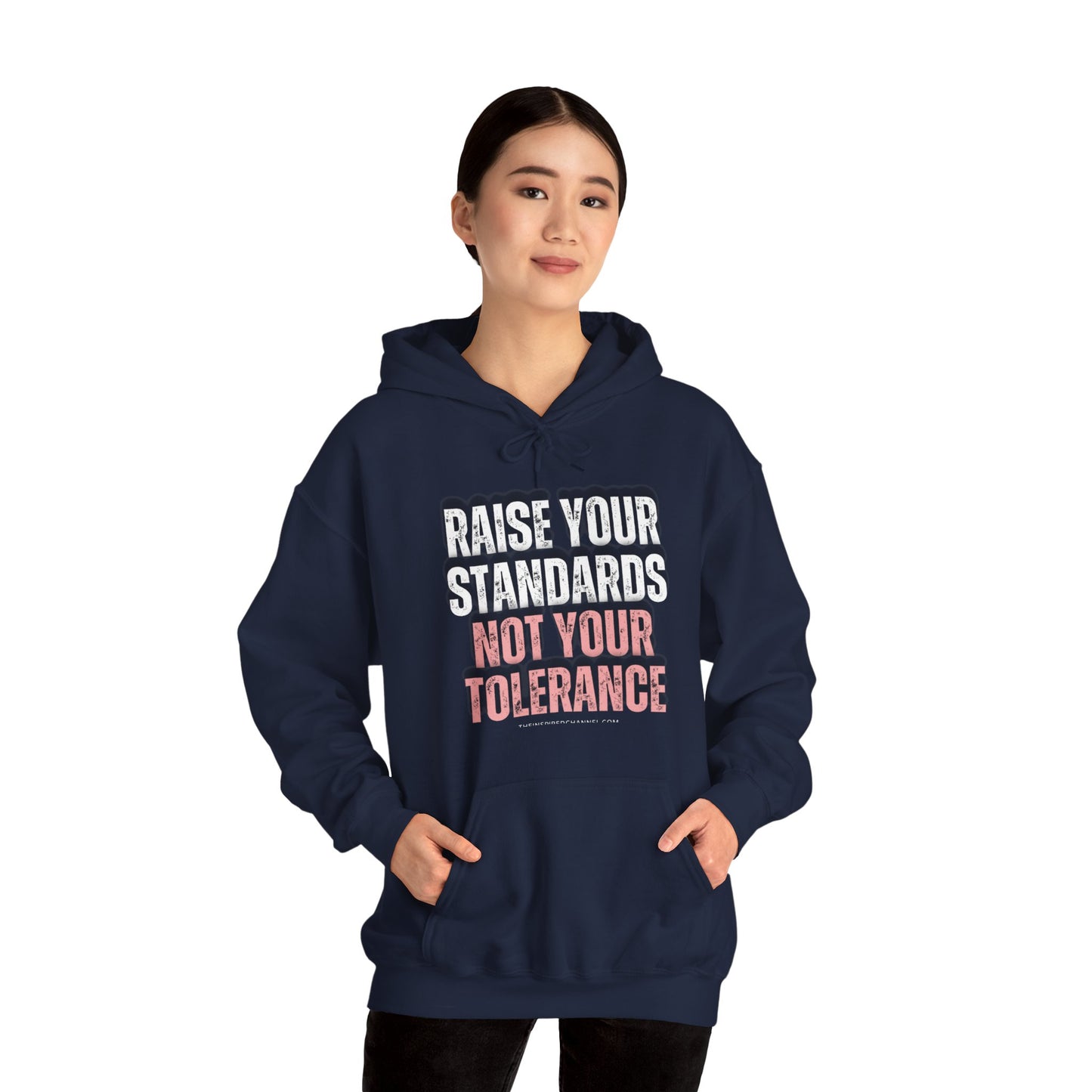 INSPIRED RAISE YOUR STANDARDS Unisex Heavy Blend™ Hooded Sweatshirt