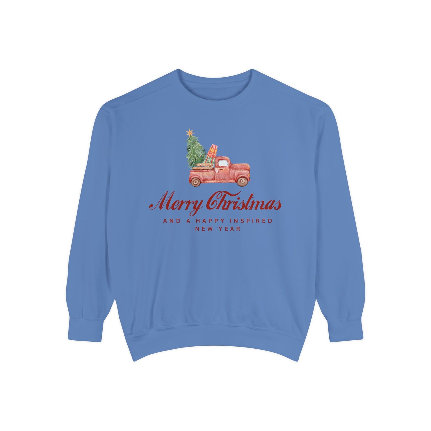 INSPIRED SPECIAL CHRISTMAS EDITION Truck UNISEX Garment-Dyed Sweatshirt